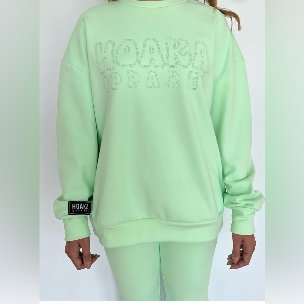 Hoaka Apparel Size S Mint Green Sweatshirt